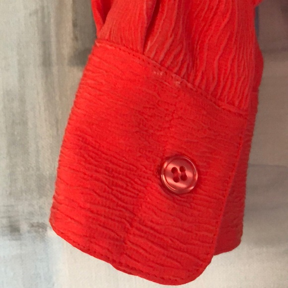 Via Seta Silk Button Down Blouse - Picture 3 of 9